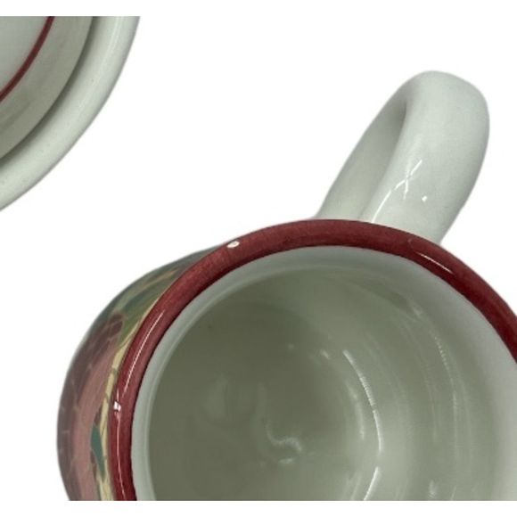 Pier 1 canister set creamer and sugar earthenware Mosaic Fruit Italy - Picture 5 of 9